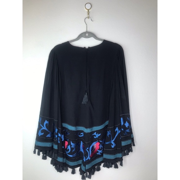 Free People Island Embroidered Romper with Tassels - Picture 3 of 10